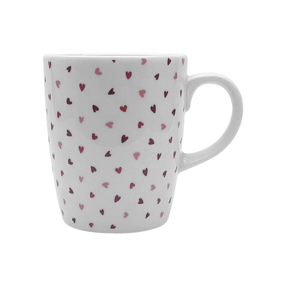 Caneca De Porcelana Estampada Havan Casa 230Ml - Corações