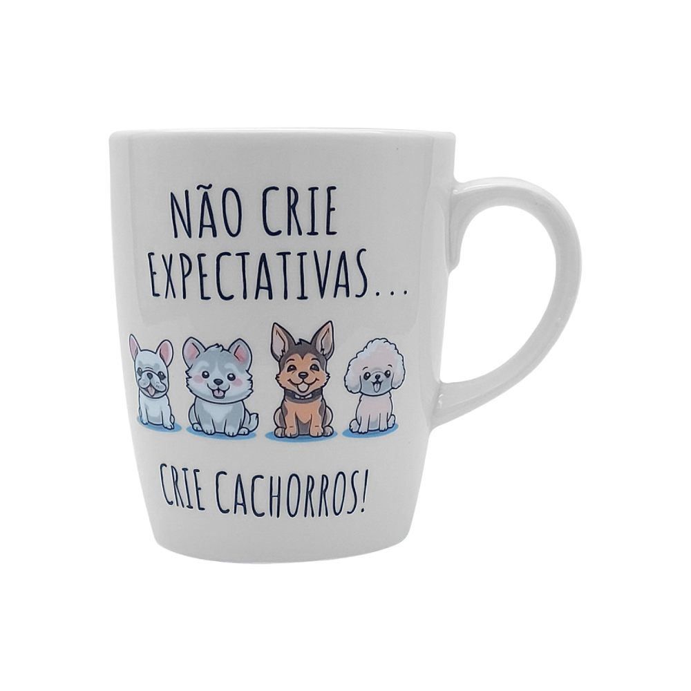 Caneca De Porcelana Estampada Havan Casa 230Ml - Cachorros