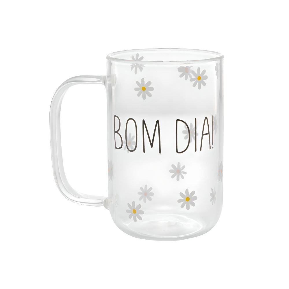 Caneca De Vidro Bom Dia Wolff - 280ml
