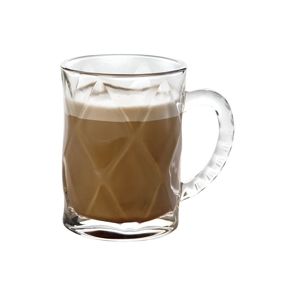 Caneca de Vidro Diamond Lyor 170Ml - Transparente