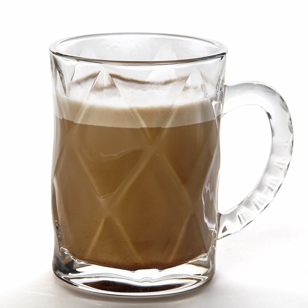 Caneca De Vidro Diamond Lyor 170Ml - Transparente