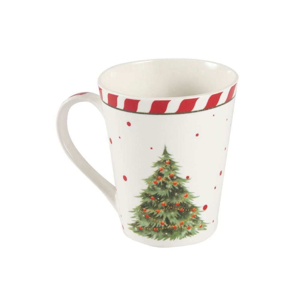 Caneca Natalina De Porcelana Classic Tuut 300Ml - Sortido
