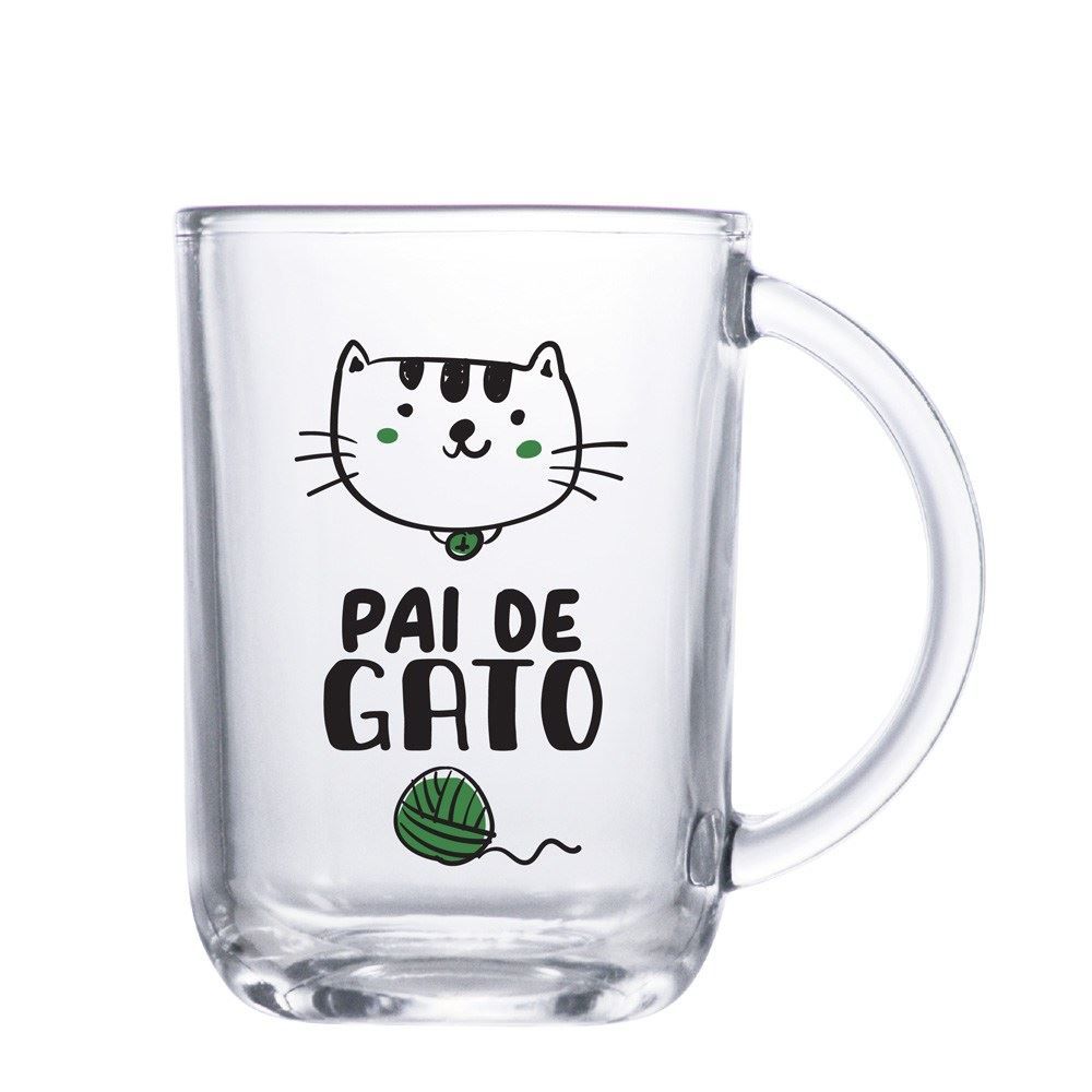 Caneca Pai De Gato Verona Ruvolo 305Ml - Vidro