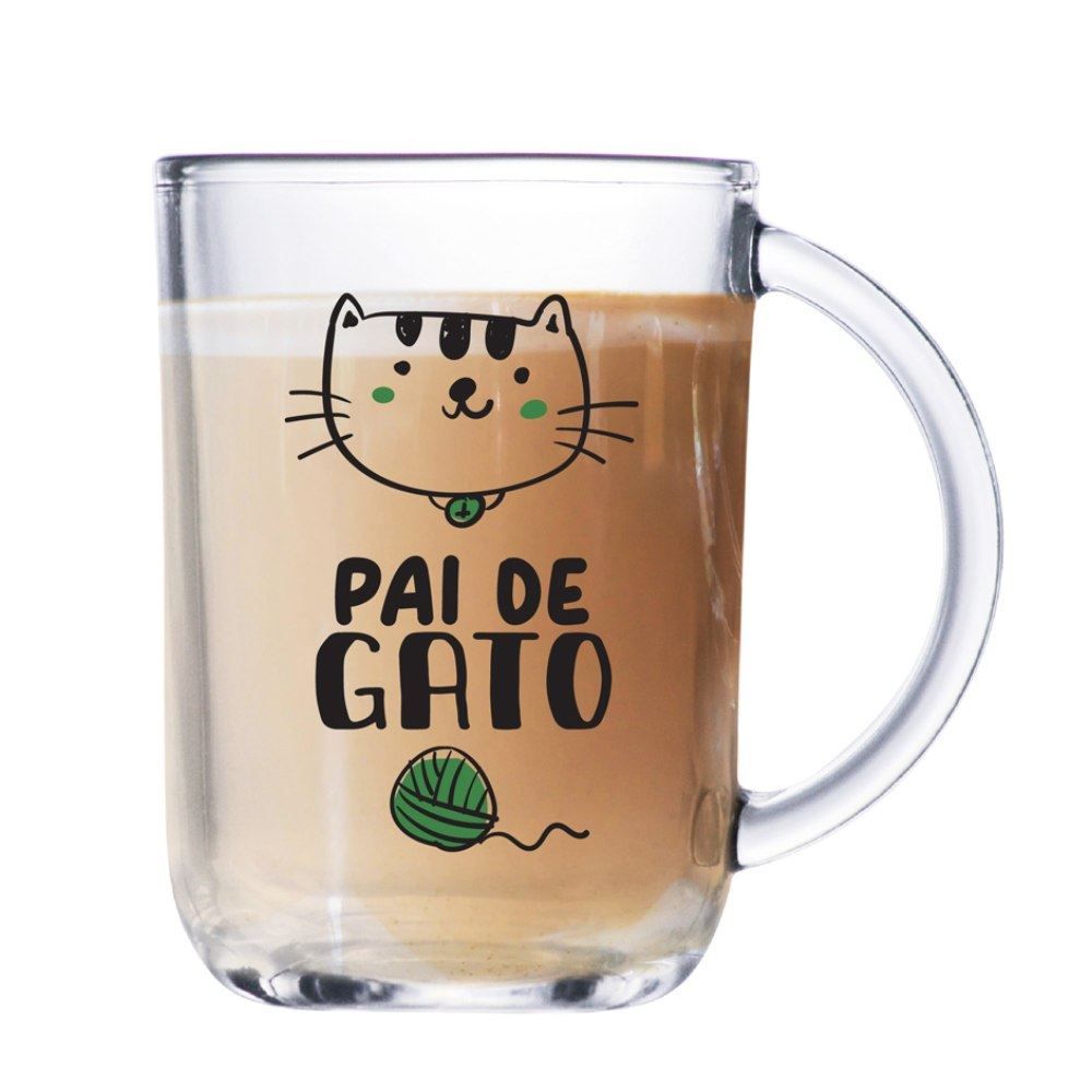 Caneca Pai De Gato Verona Ruvolo 305Ml - Vidro
