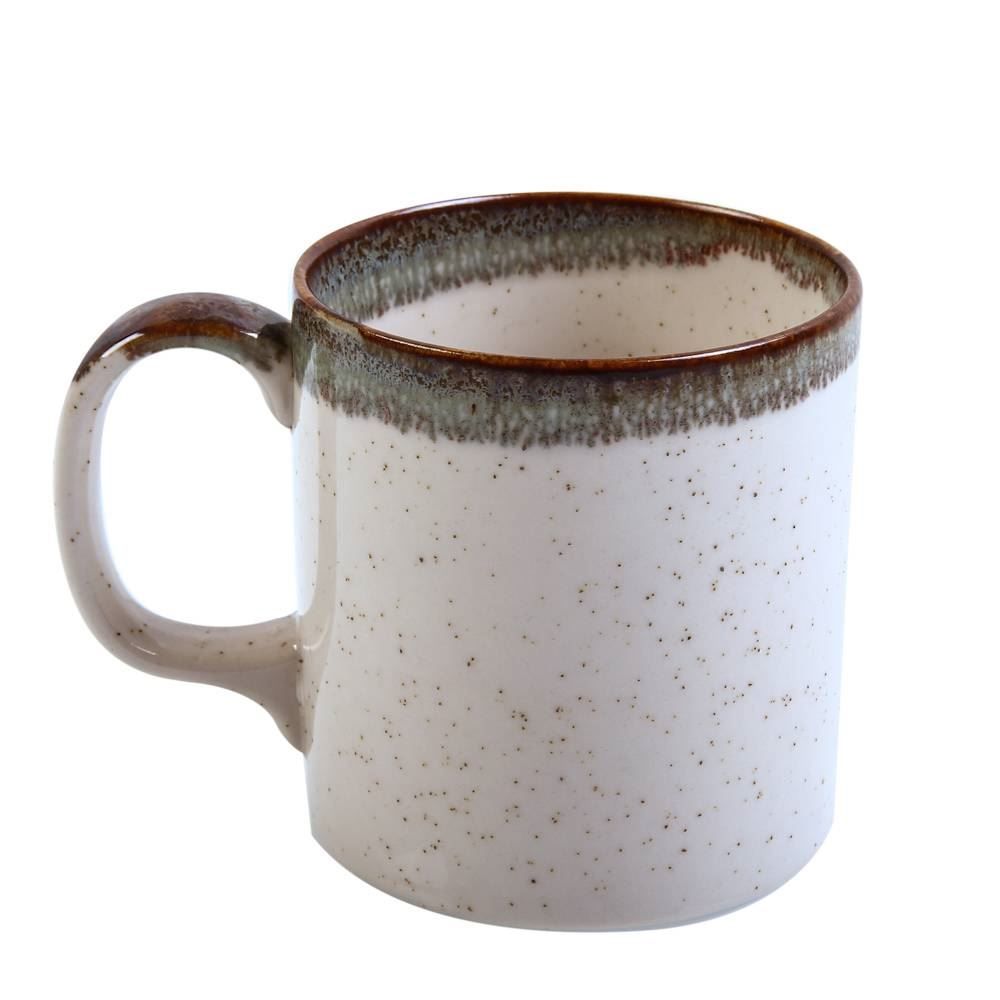 Caneca Reta Jade Havan Casa 300 Ml - Creme e Verde