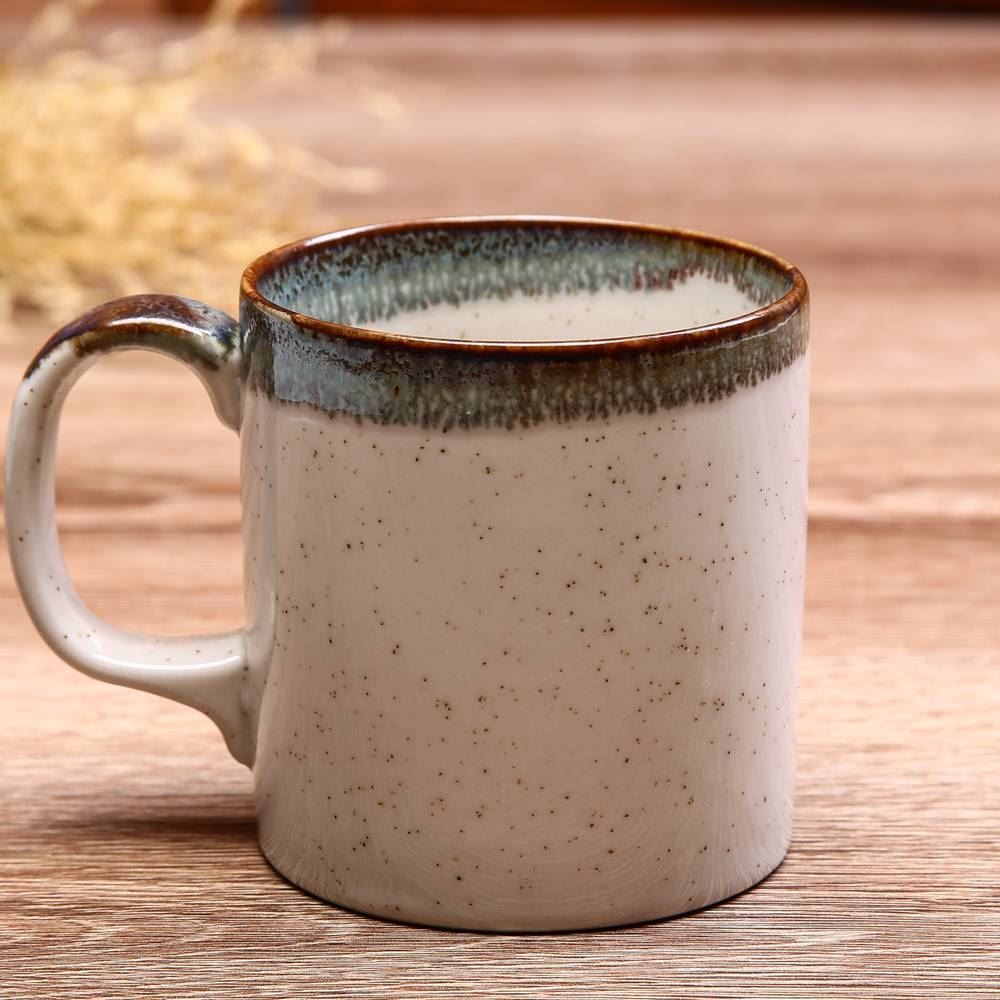 Caneca Reta Jade Havan Casa 300 Ml - Creme e Verde