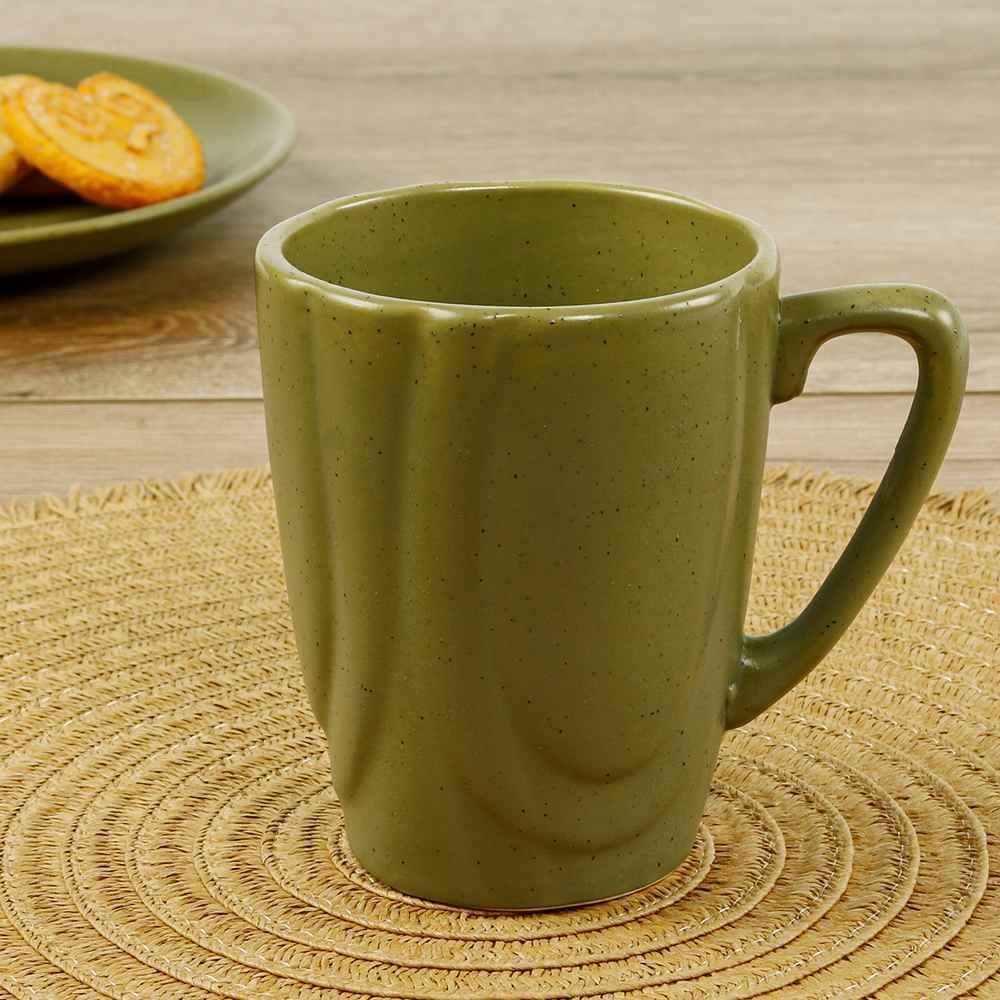 Caneca Cerâmica Slim Organic Olive Alleanza 280Ml - Verde
