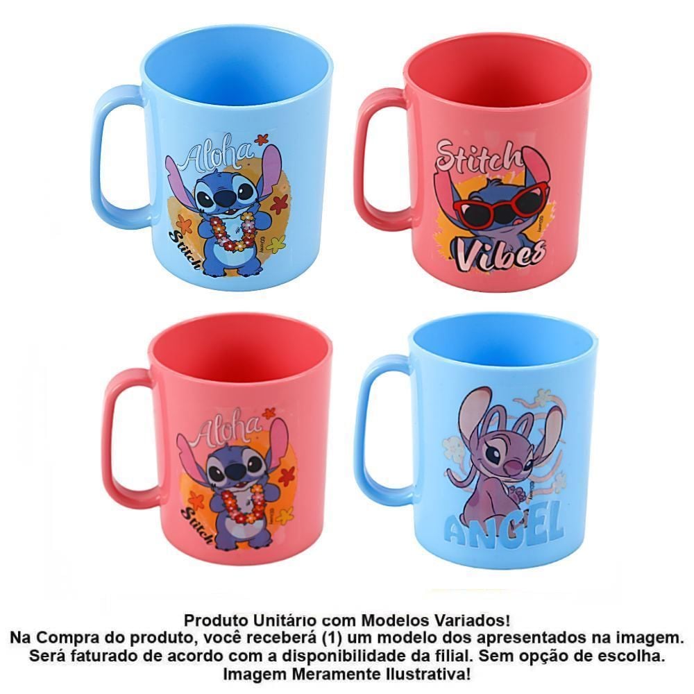 Caneca Stitch 400Ml Plasduran - Sortido
