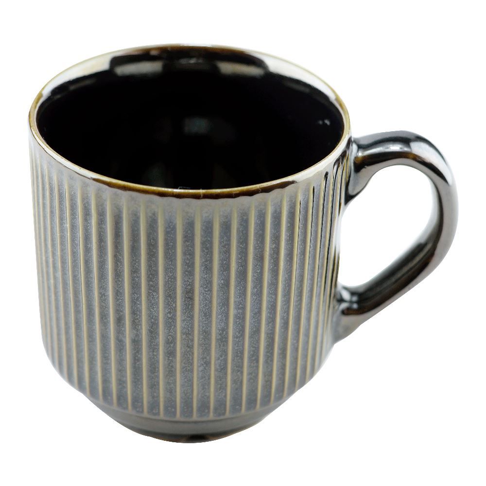 Caneca Striatto Fine Em Cerâmica L Hermitage 270Ml A5,5Cm Verde Escuro - STRIATTO