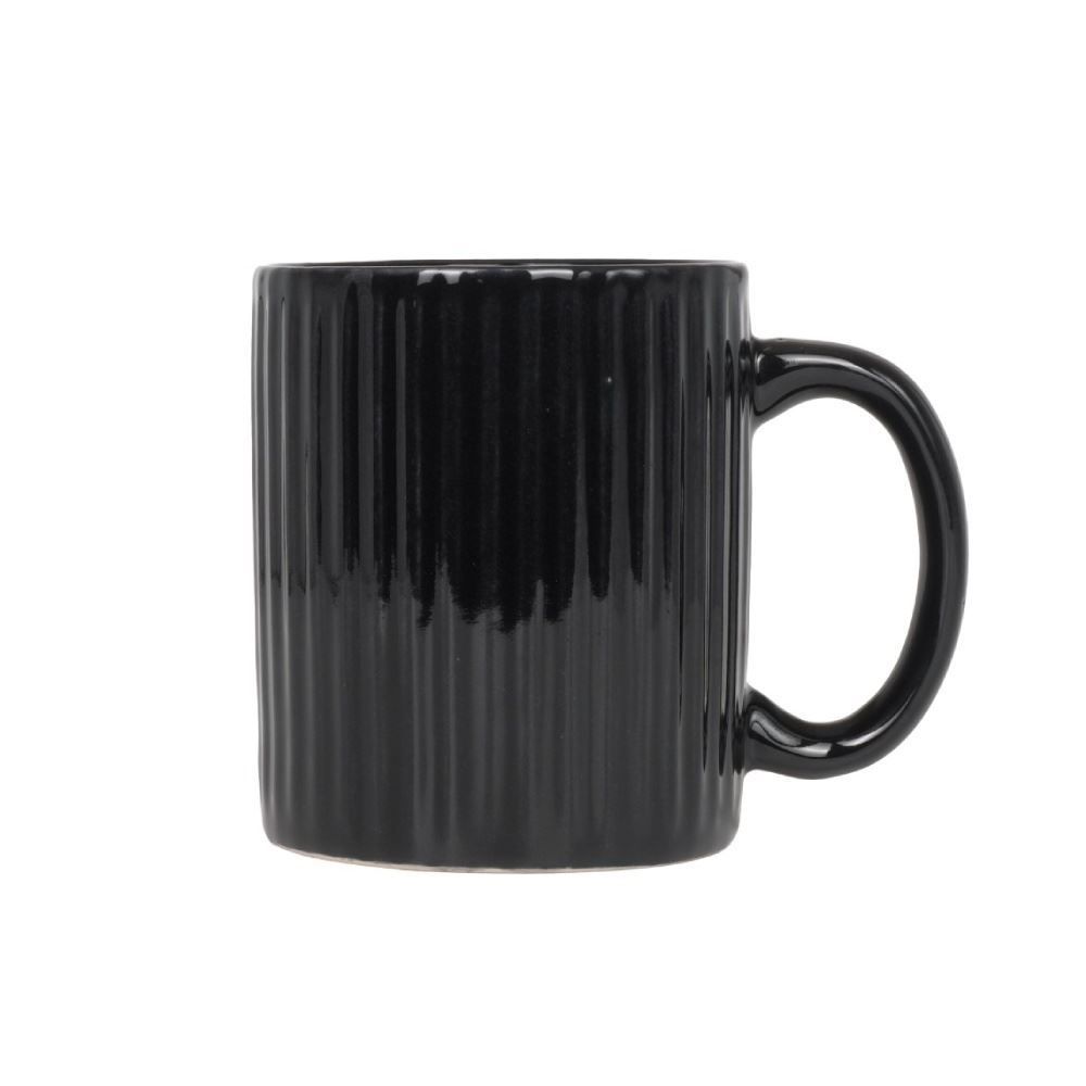 Canela De Cerâmica Canelada Havan Casa 330Ml - Preta Fosca