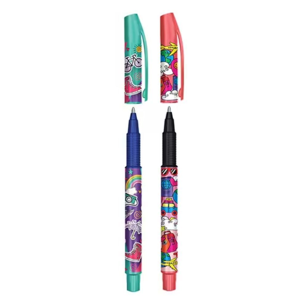 Caneta Esferográfica 1.0 Viagem Faber-Castell - 2 Cores