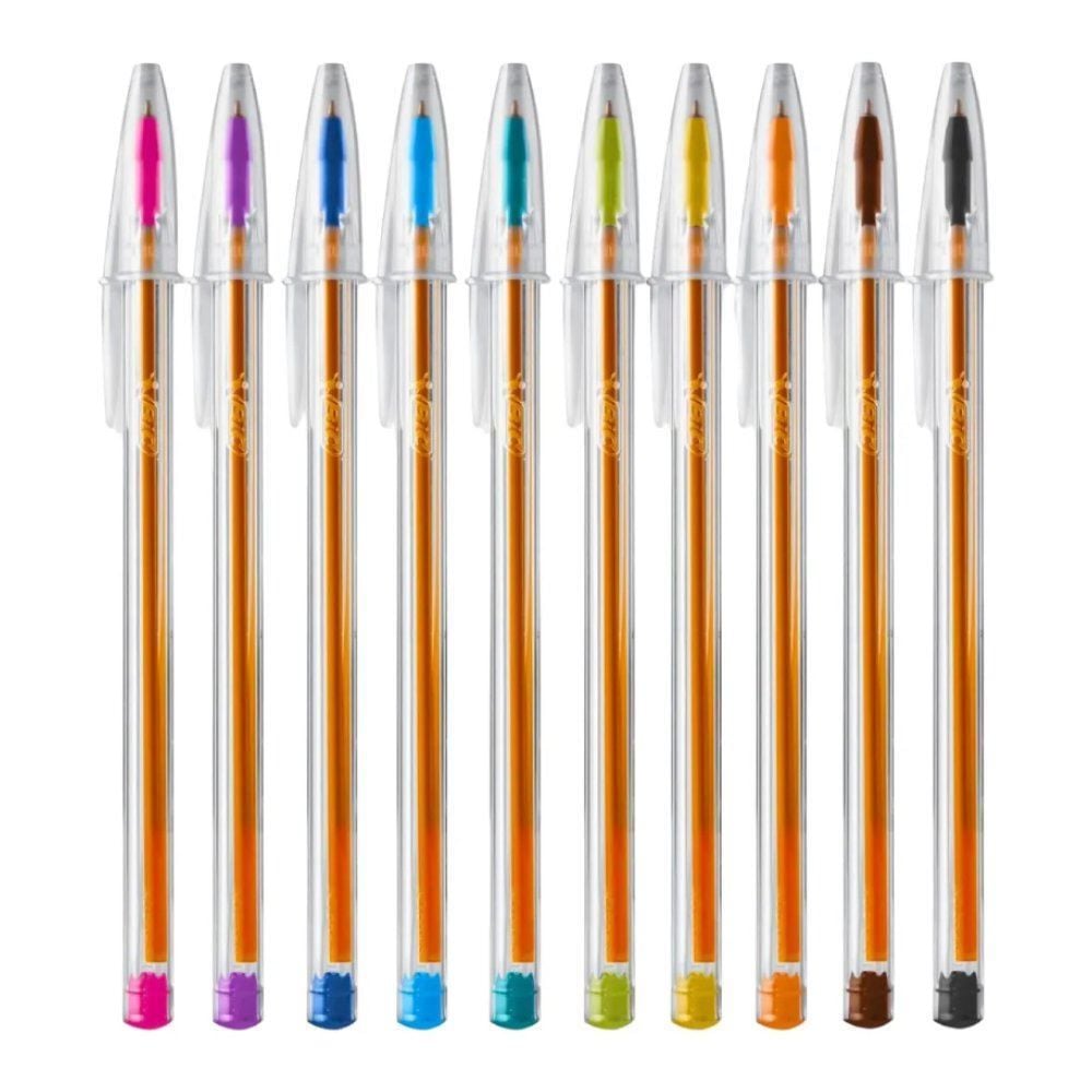 Caneta Esferográfica Cristal 0.8 Bic - 10 Cores