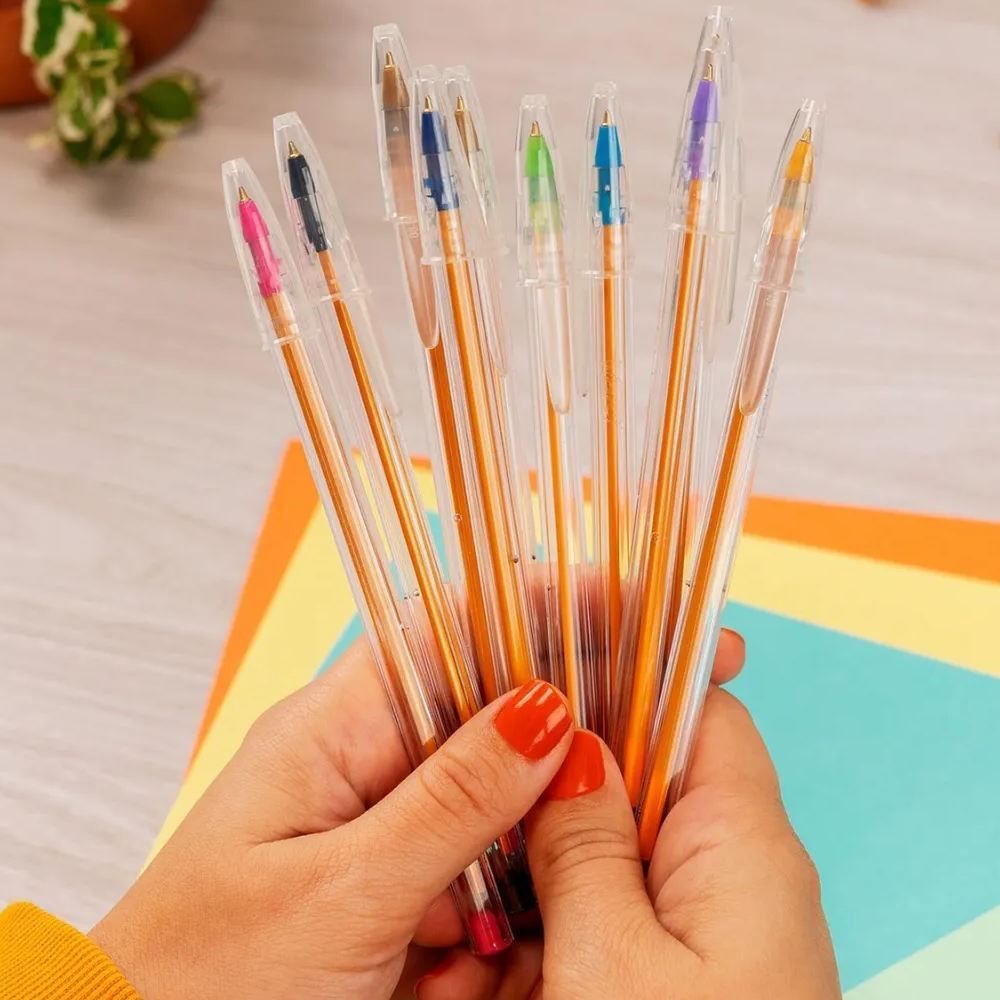 Caneta Esferográfica Cristal 0.8 Bic - 10 Cores