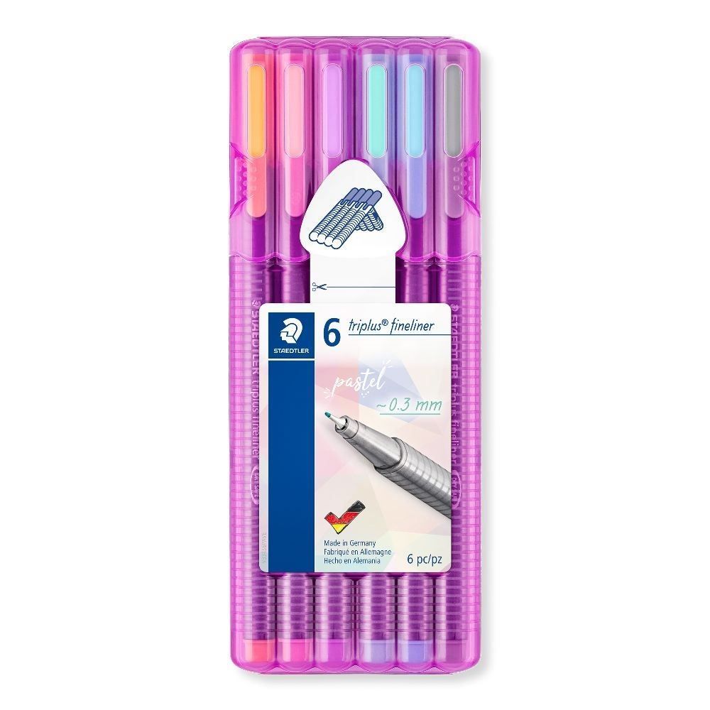Caneta Fine Line 0.3 Staedtler - 6 Cores