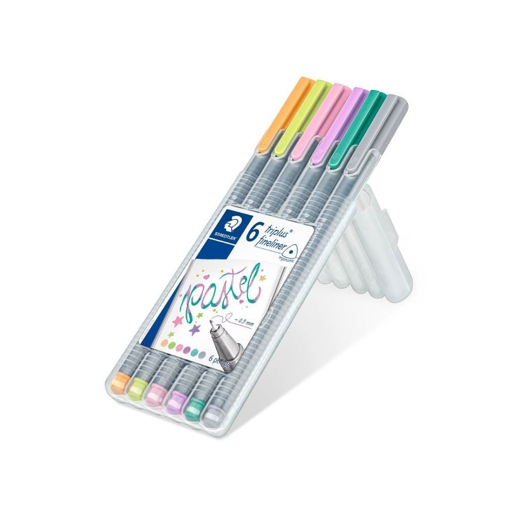 Caneta Fineliner Pastel Staedtler - 6 Unidades