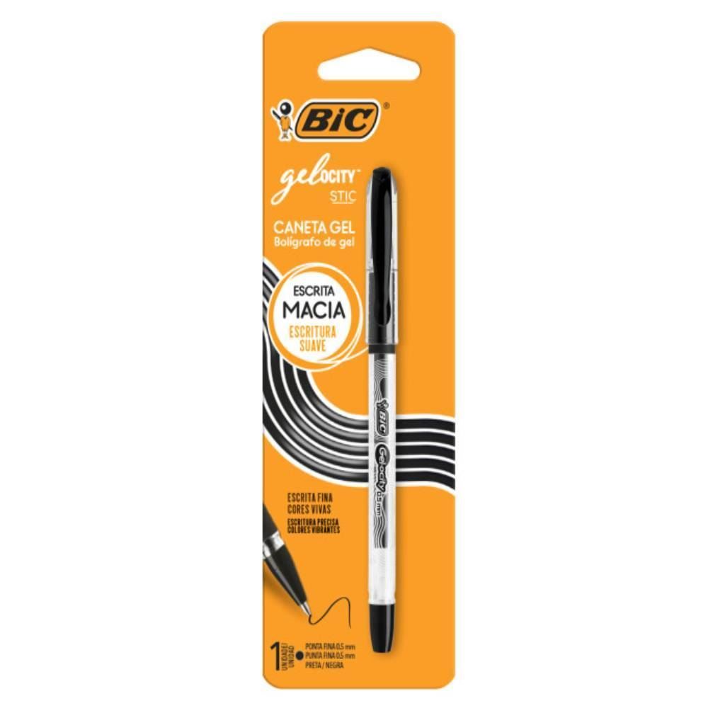 Caneta Gel Gelocity Preta Bic - 522233