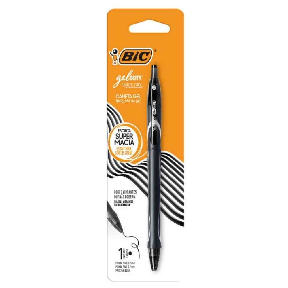 Caneta Gel Gelocity Quick Dry Preta Bic - 522241