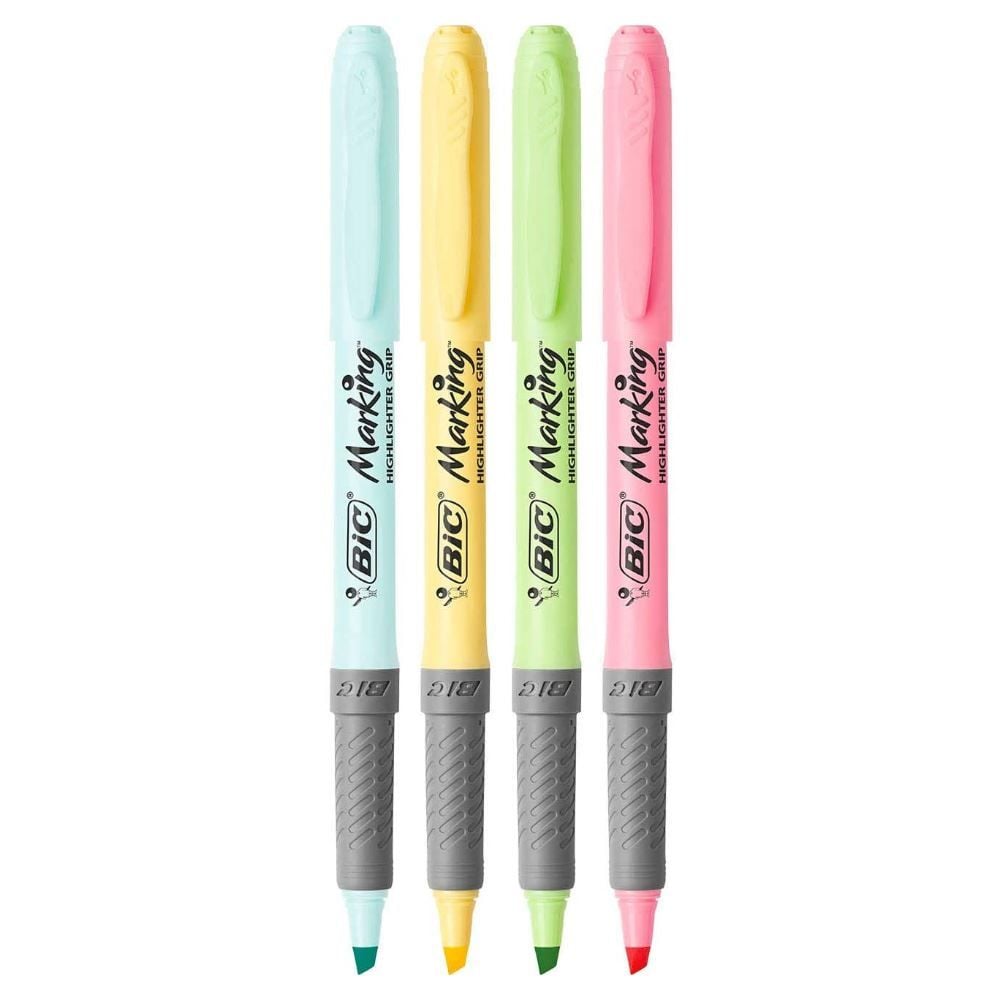 Caneta Marca Texto 4 Cores Pasteis Bic - 970913