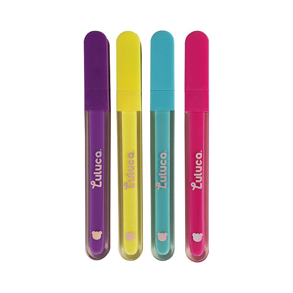 Caneta Marca-Texto Neon Luluca - 4 Unidades