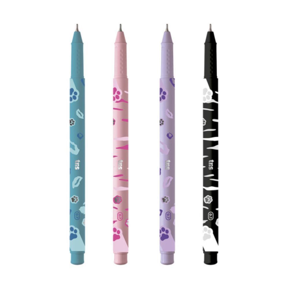 Canetas Esferográficas 0.7 Pets 4 Unidades Tris - 901958