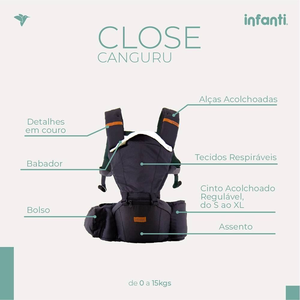 Canguru Close 5 Em 1 Infanti - Preto