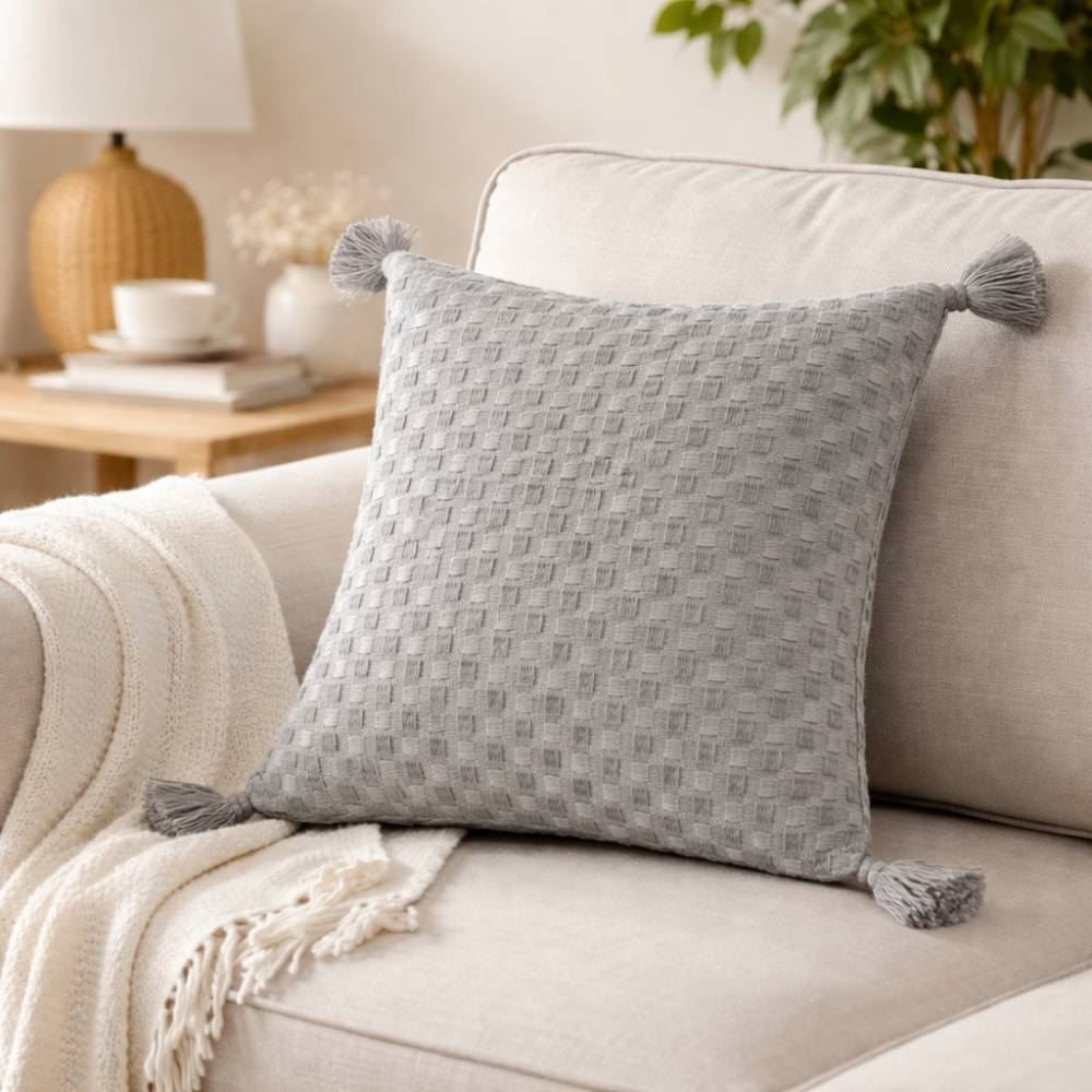 Capa de Almofada Provence 45X45 cm Havan Casa - Cinza