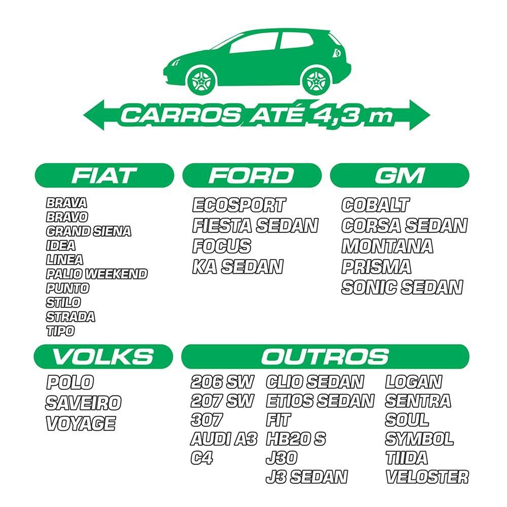 Capa para Cobrir Carro com Forro M Luxcar - 7292
