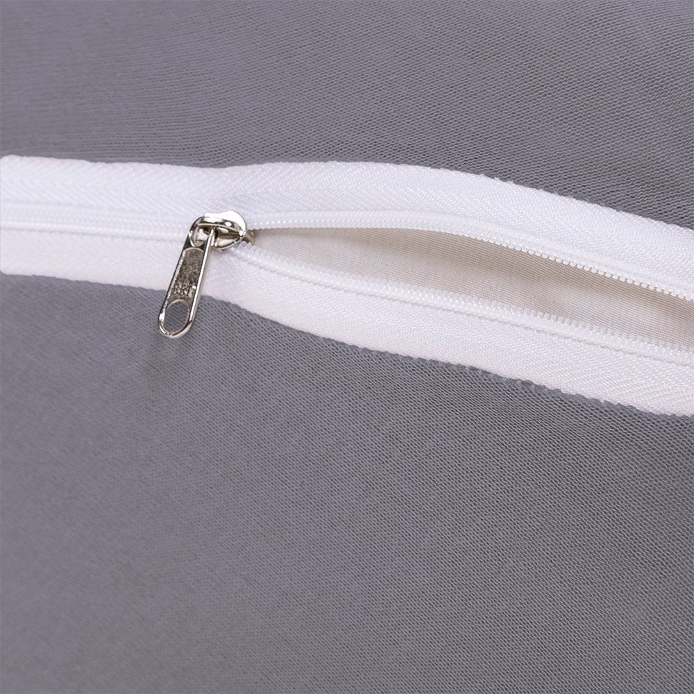 Capa Para Colchão 100% Algodão Com Zíper Queen Solecasa - Prata 945