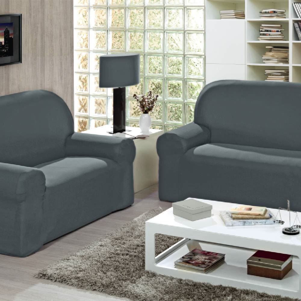 Capa Sofá De 2 E 3 Lugares Veneza Havan Casa - Cinza