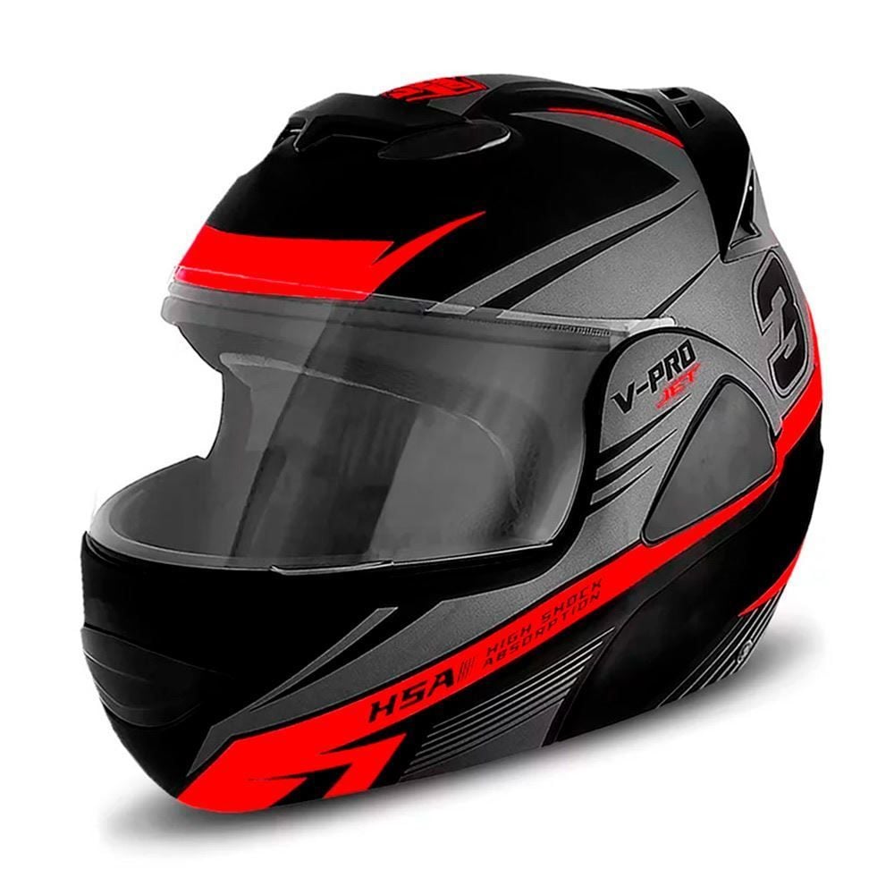Capacete V-Pro Jet 3 Pro Tork - 58