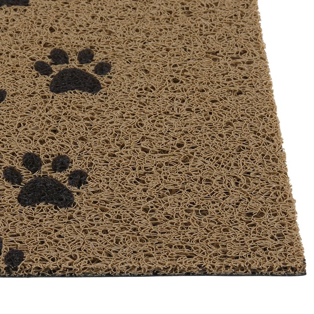 Capacho para Porta de Entrada 40X60 cm Vinil Havan Casa - Pegadas Bege