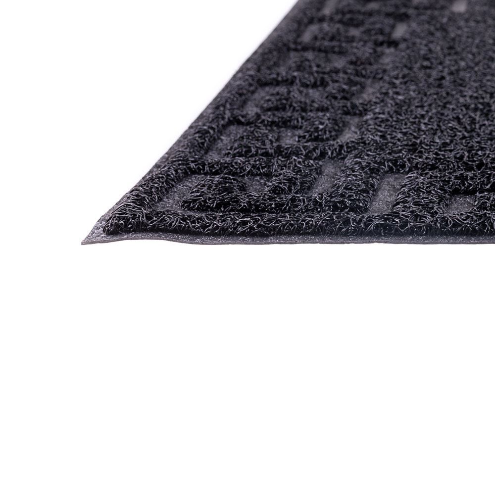 Capacho Vinil 50X80cm Bem Vindo Solecasa - Preto