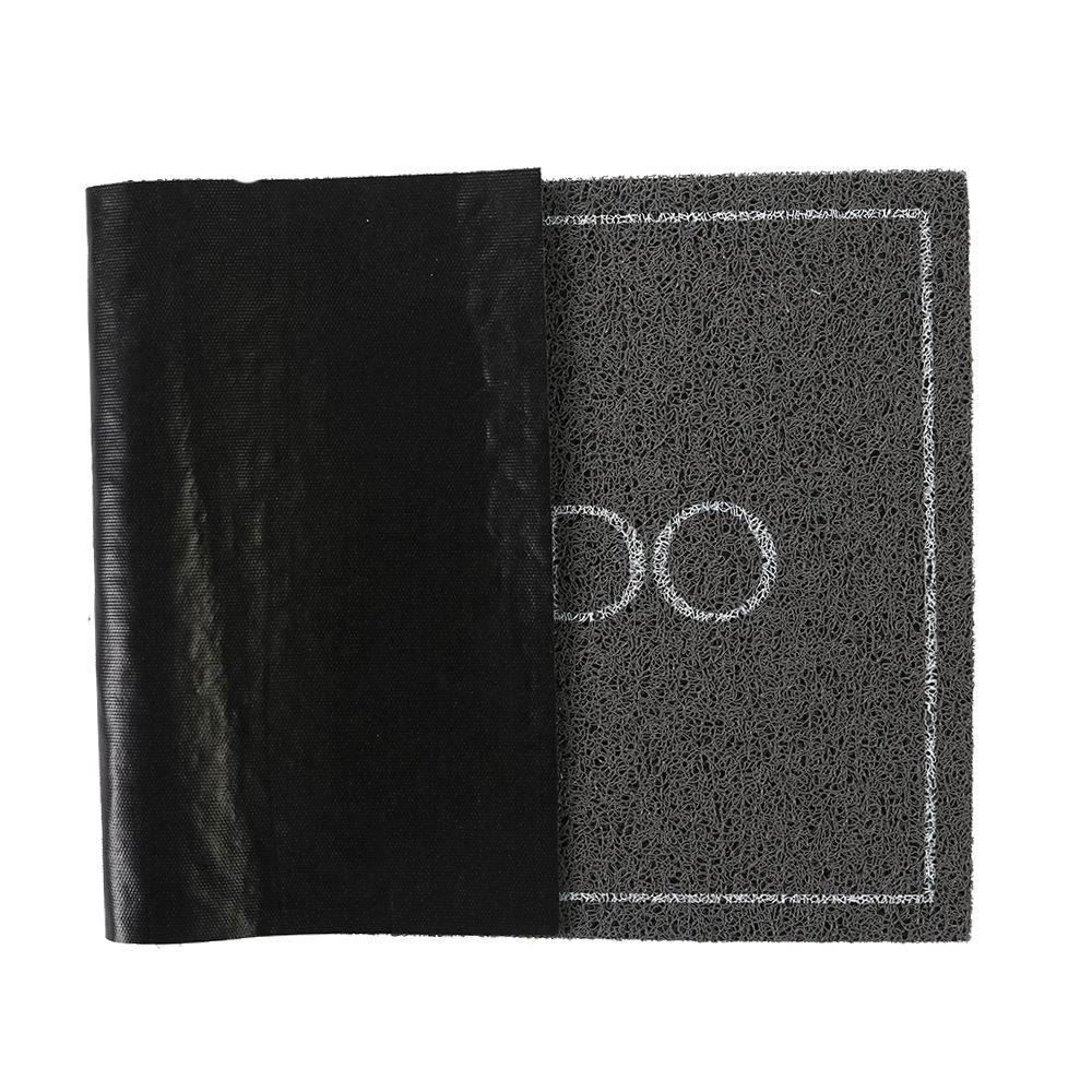 Capacho Vinil 50X90 Cm Bem Vindo Solecasa - Cinza Bem Vindo