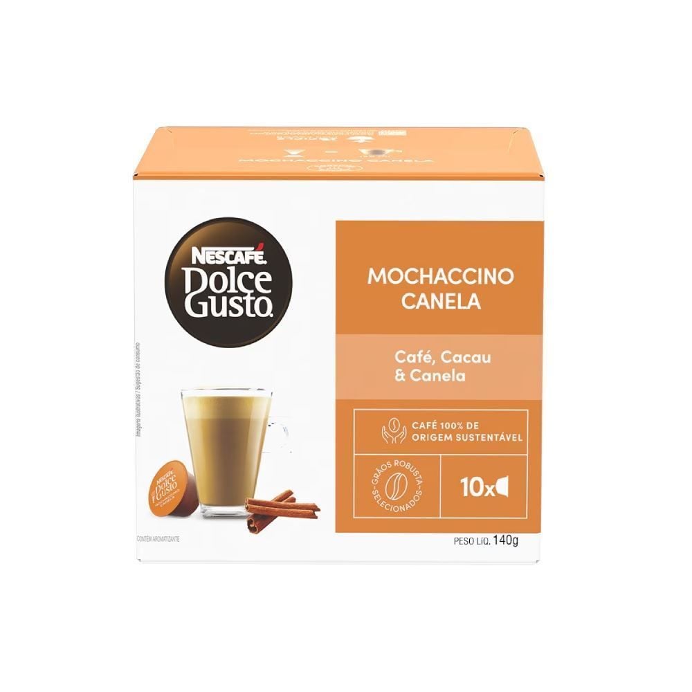 Cápsulas De Nescafé Mochaccino Canela Dolce Gusto 172G - 10 Cápsulas
