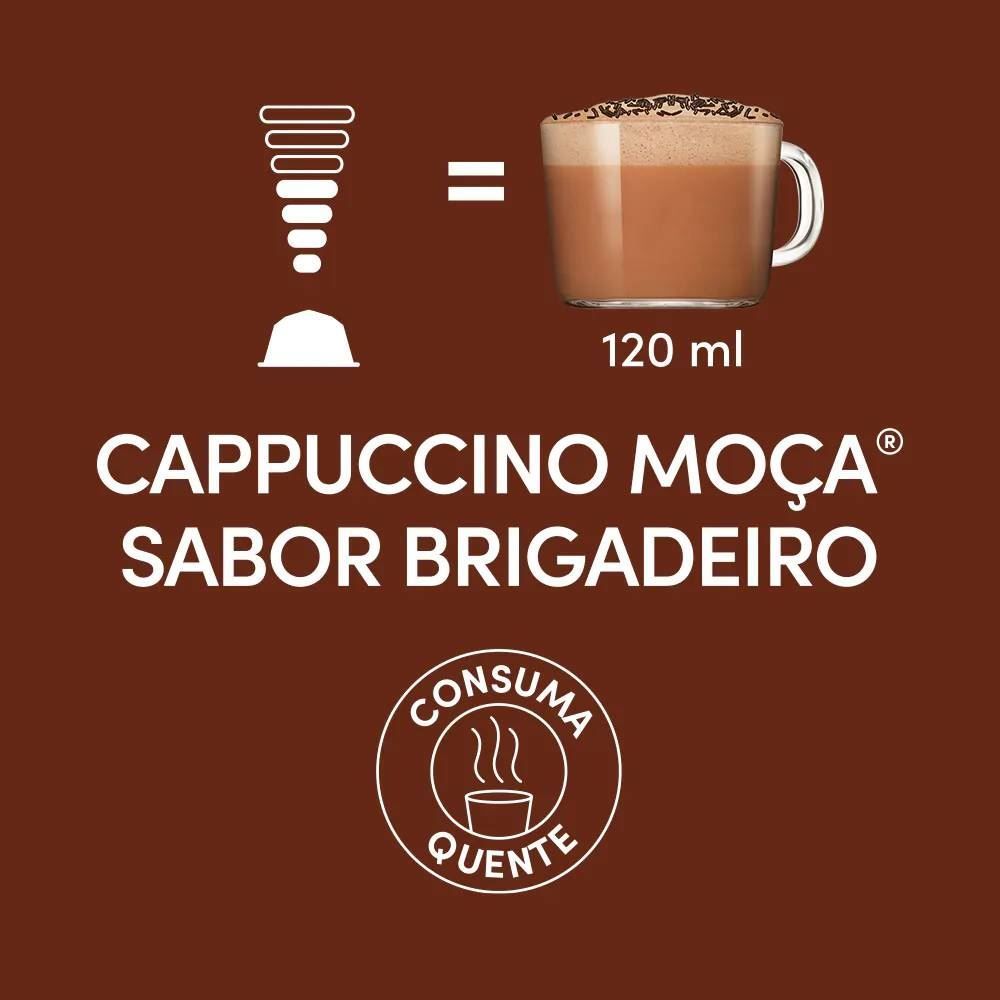 Cápsulas Cappuccino Moça Brigadeiro 170G Dolce Gusto - 10 Cápsulas