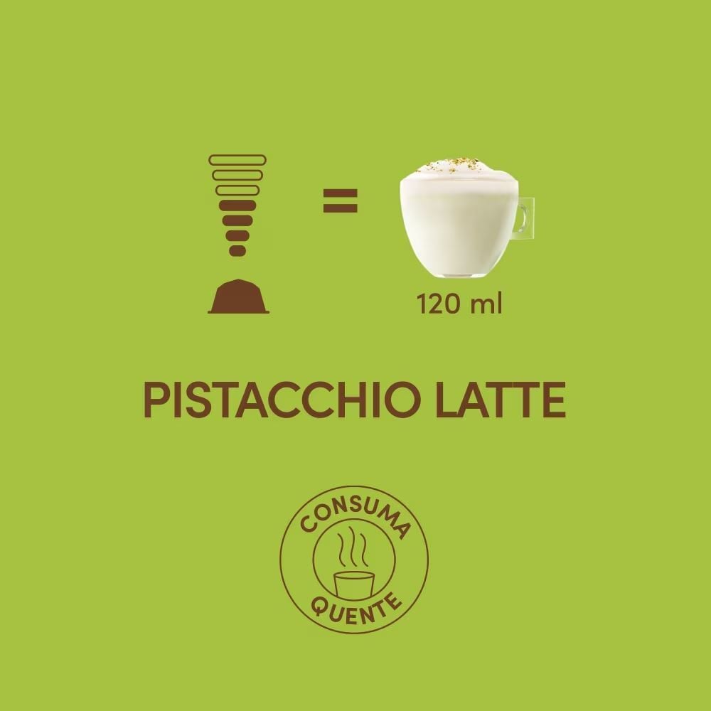 Cápsulas de Nescafé Dolce Gusto Moça Pistacchio Latte Nestlé - 175g