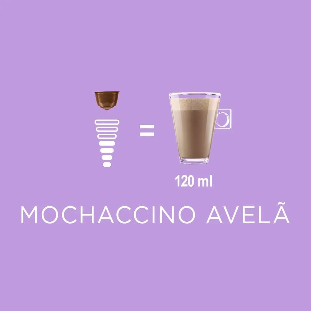Cápsulas Mochaccino Avelã 170G Dolce Gusto - 10 Cápsulas