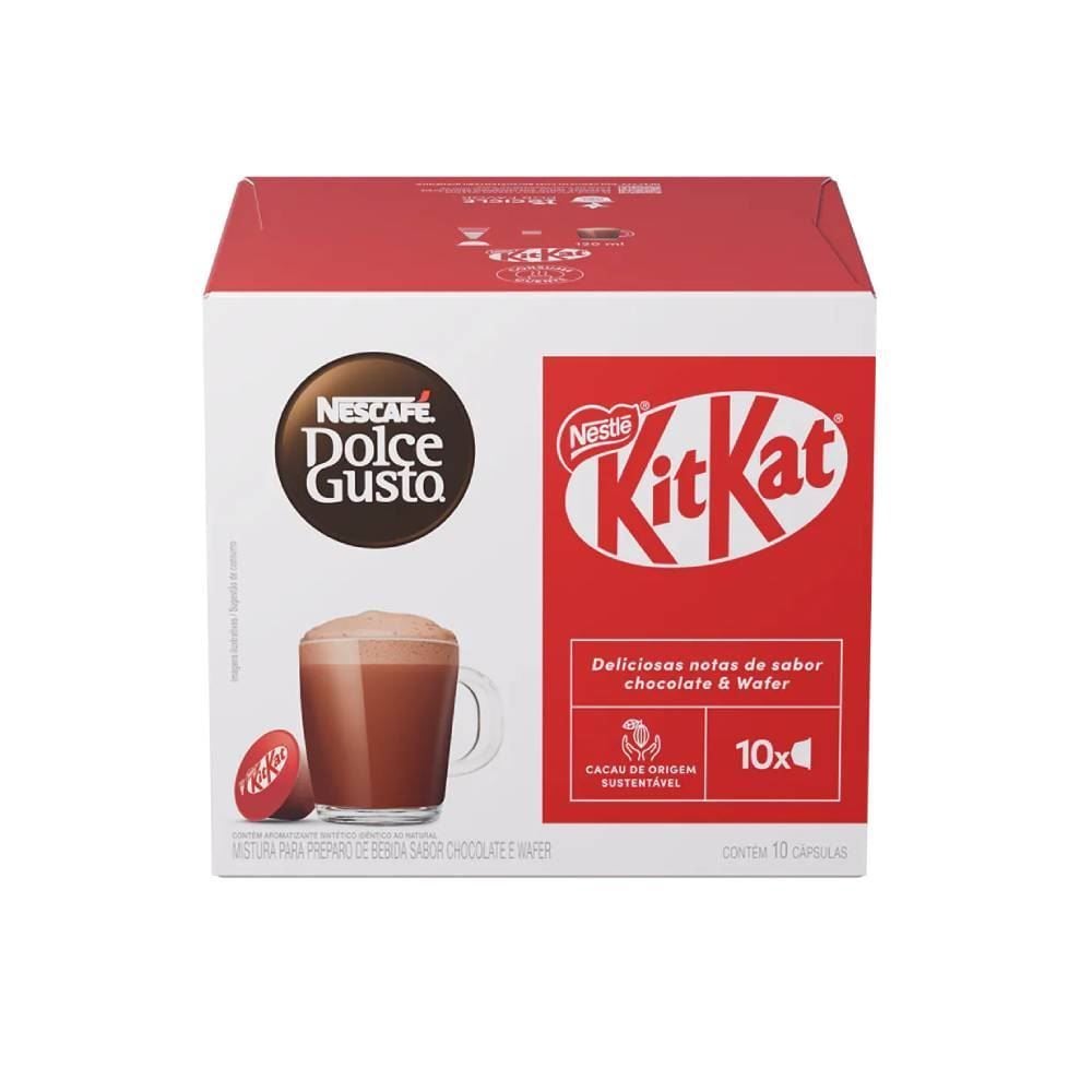 Cápsulas Nescafé Chococino Kit Kat 170G Dolce Gusto - 10 Cápsulas