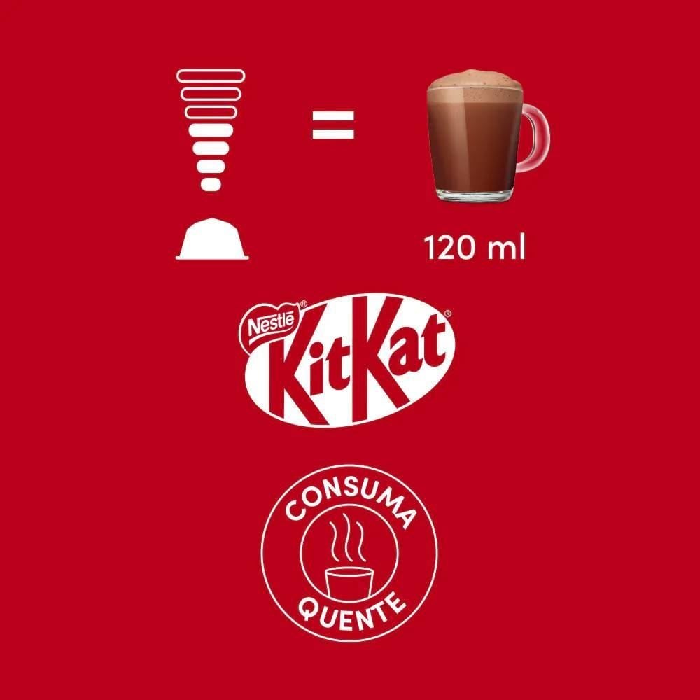 Cápsulas Nescafé Chococino Kit Kat 170G Dolce Gusto - 10 Cápsulas