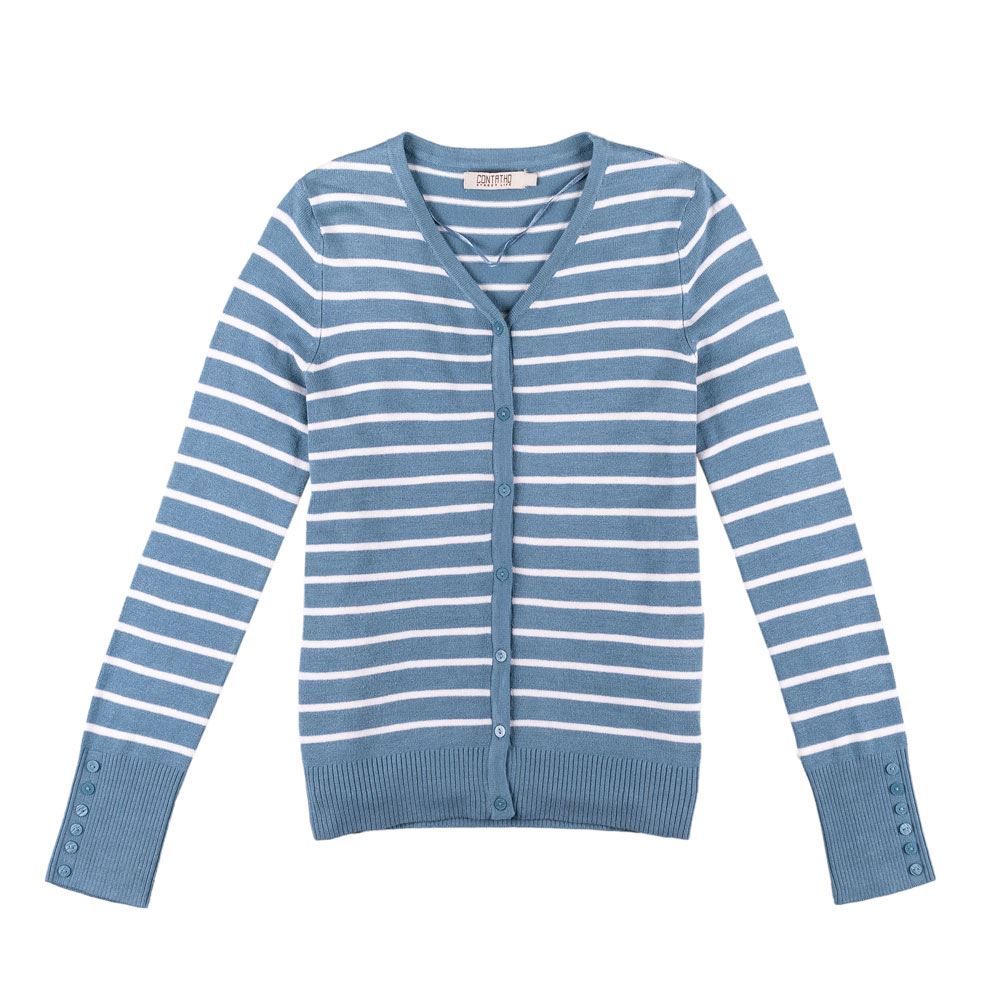 Cardigan Feminino Tricot Listras Contatho