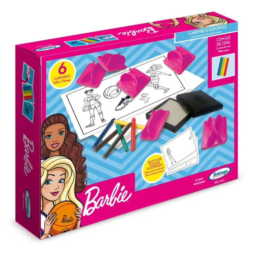 Carimbos Dos Esportes Barbie Esportista Xalingo - 23176