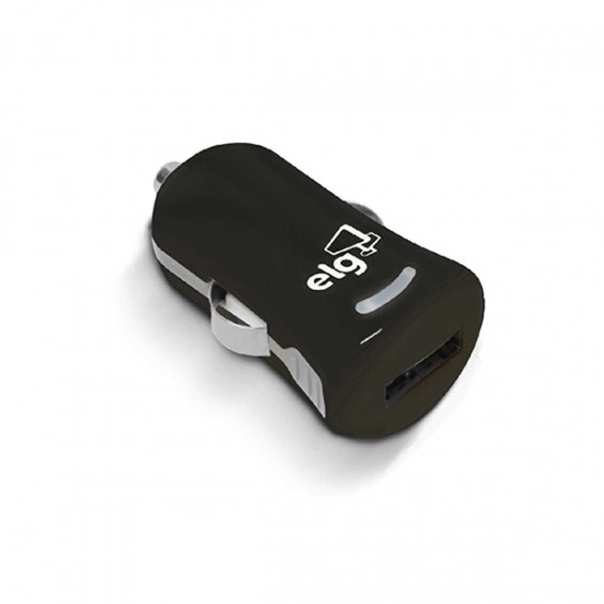 Carregador para Celular Veicular com 1 Porta USB ELG CC1S - DIVERSOS