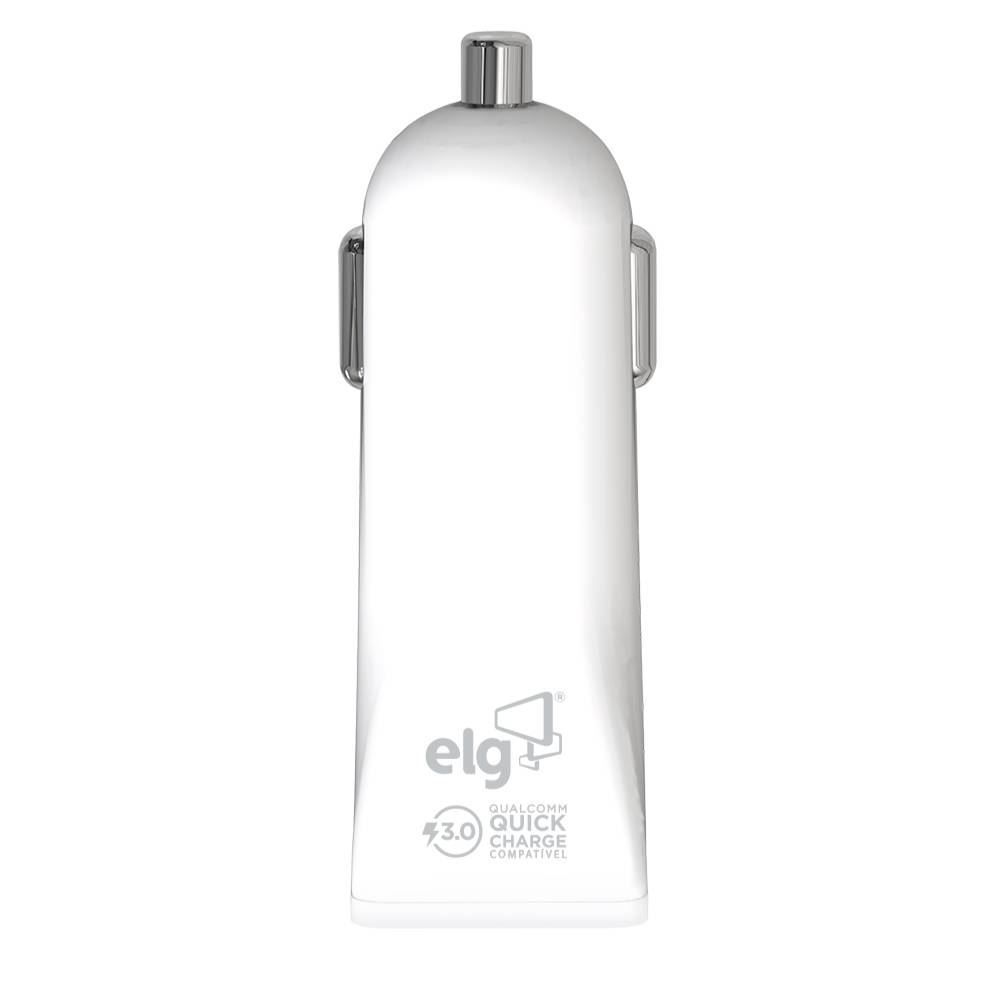 Carregador Veicular Com 1 Porta Usb Elg - CC1S-QC
