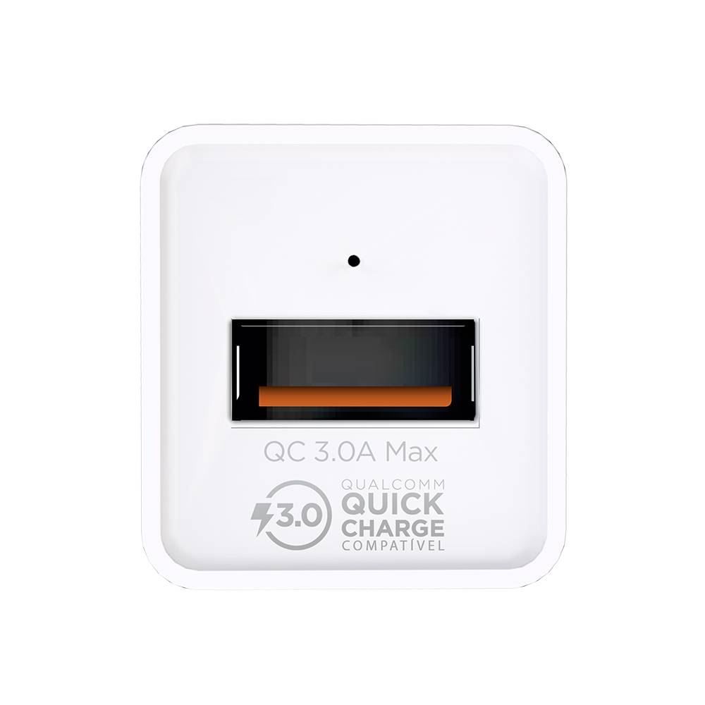 Carregador Veicular Com 1 Porta Usb Elg - CC1S-QC