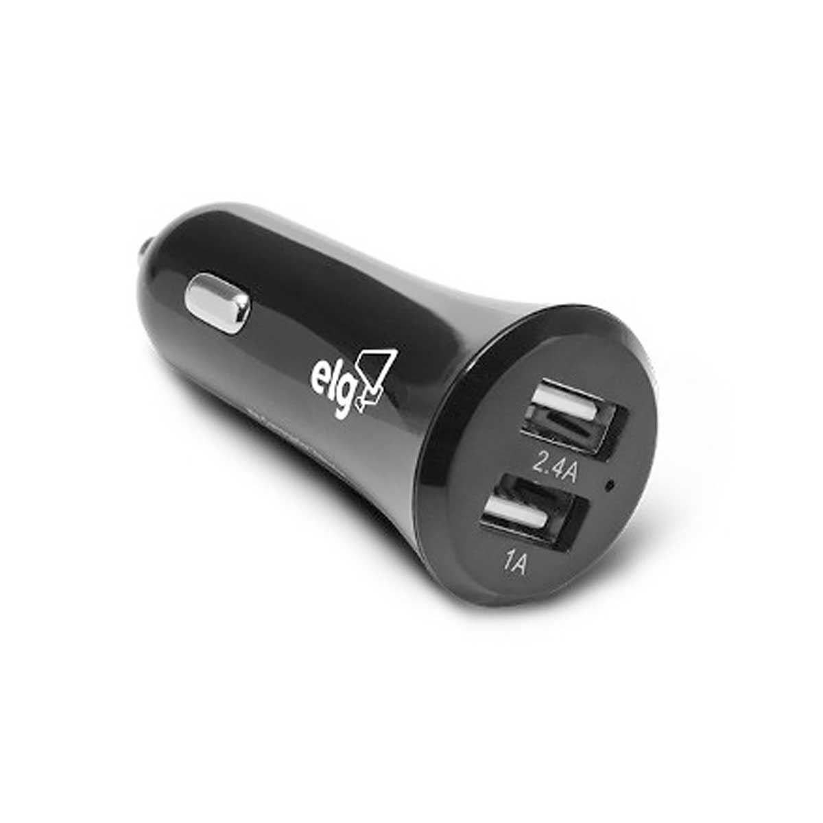 Carregador Veicular com 2 Portas USB ELG CC2S - DIVERSOS