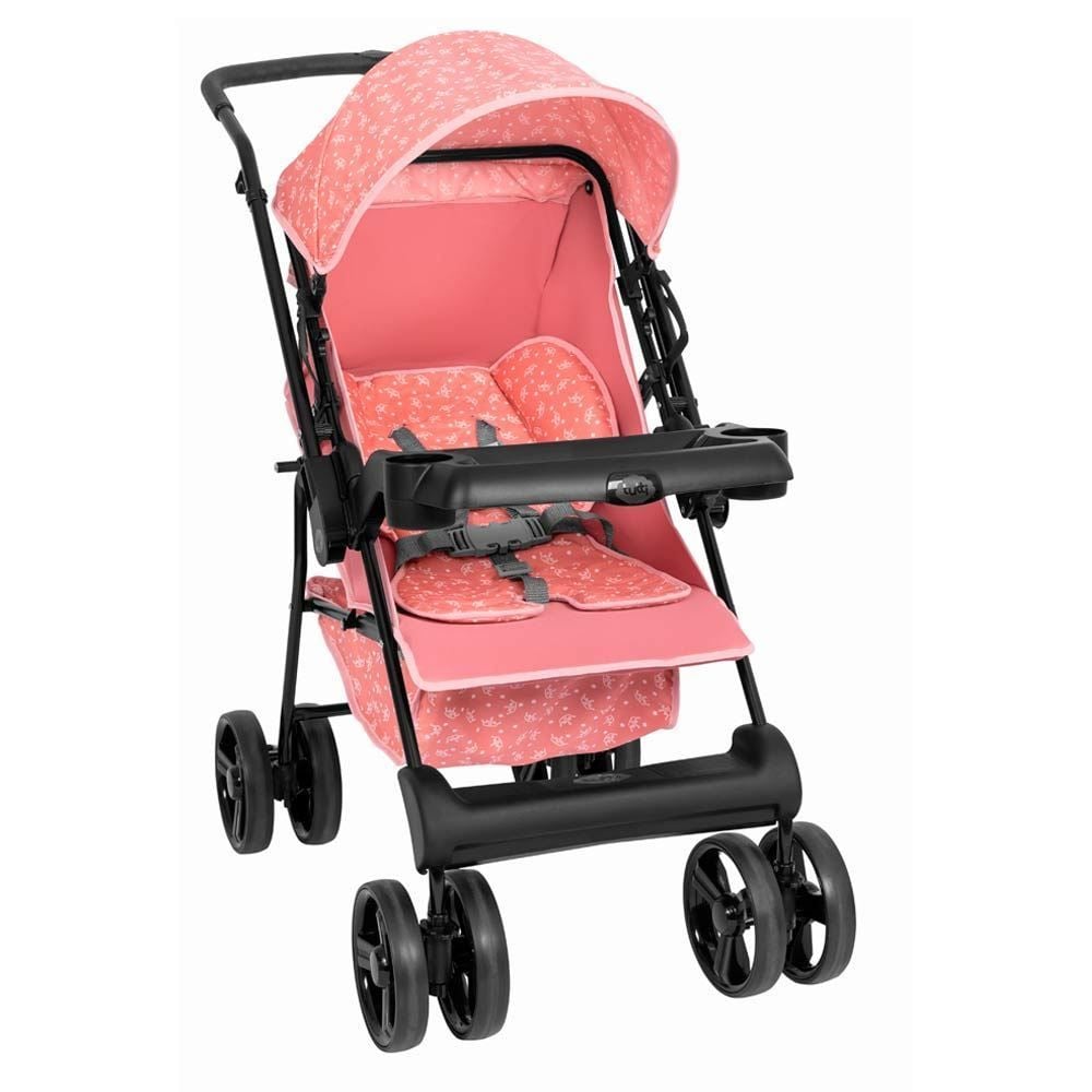 Carrinho Berço Solare Tutti Baby - Rosa Claro