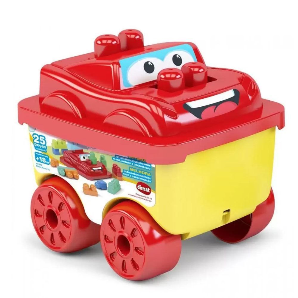 Carrinho Bloco De Montar Racer Dismat - MK378