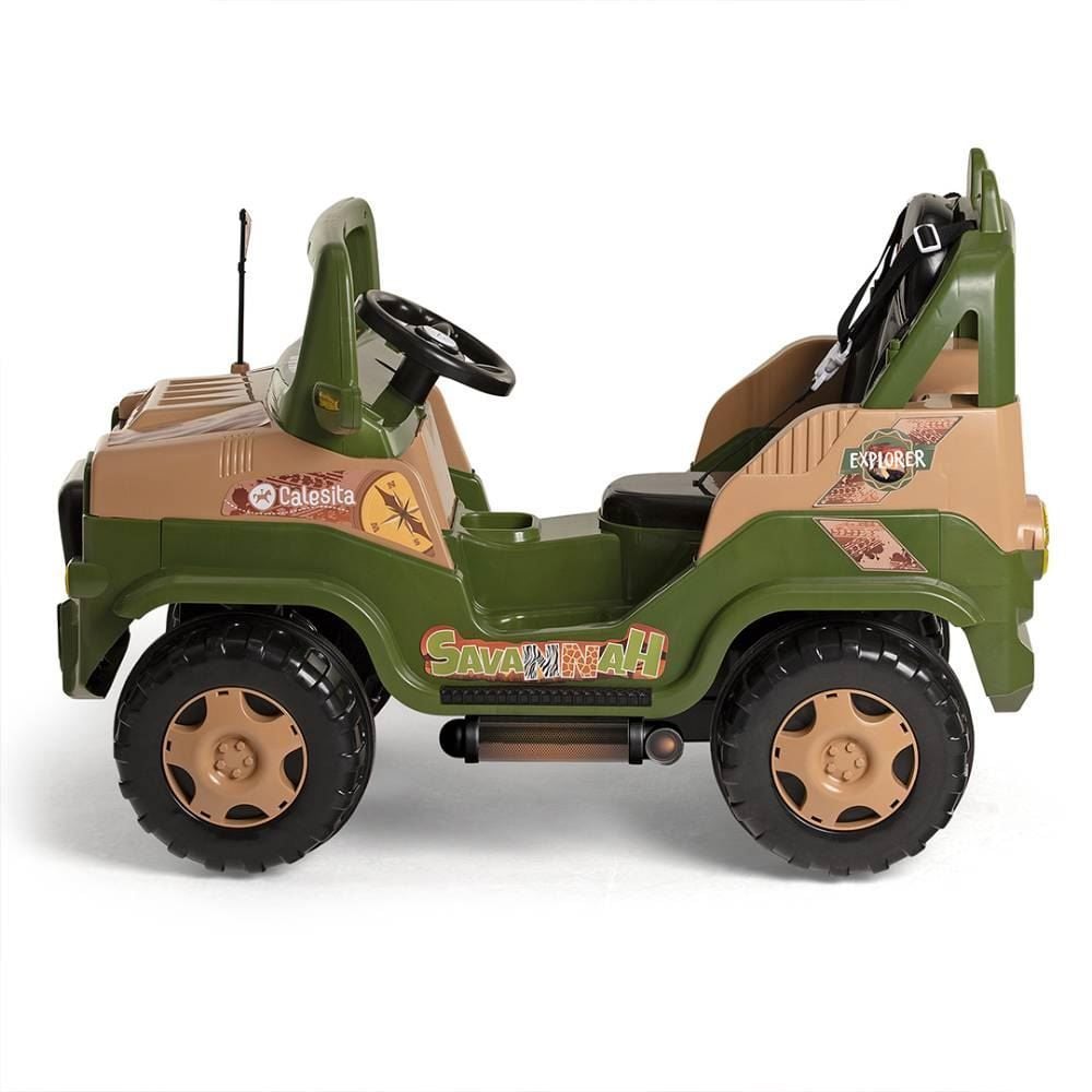 Carrinho De Passeio Com Pedal Diipi Savannah Calesita - Verde