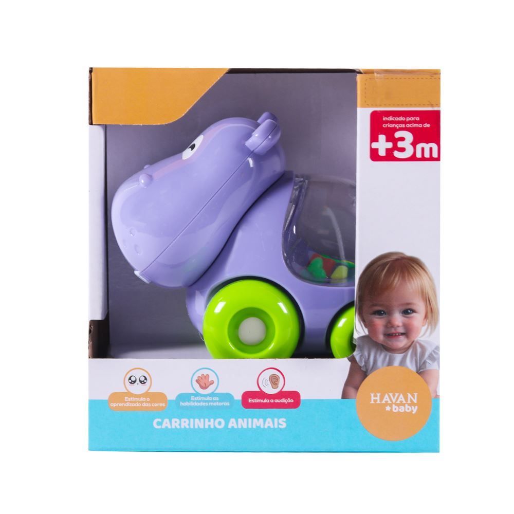 Carrinho Hipopótamo Rodinha Havan Baby - HBR0821