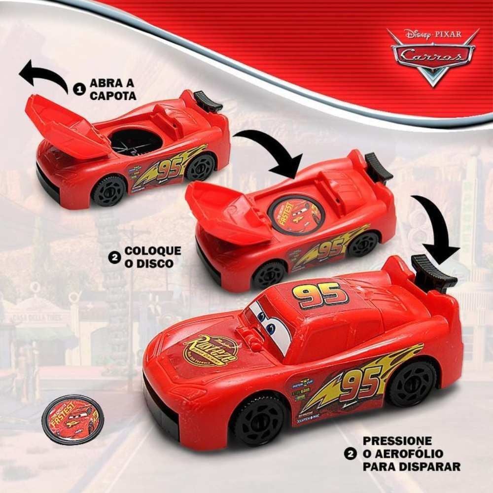 Carrinho Lança Disco Relâmpago Mcqueen Toyng
